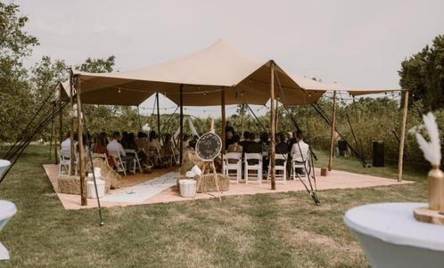 Stretchtent te huur, Tuin en Terras, Partytenten, Zo goed als nieuw, Partytent, 2 meter of meer, 8 meter of meer, 6 meter of meer