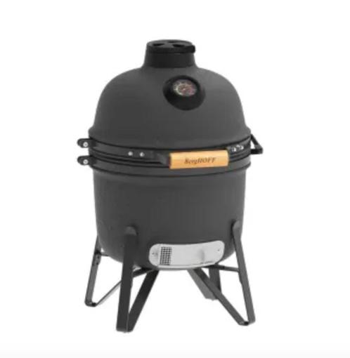 Berghoff BBQ Leo en céramique anthracite 33cm, Tuin en Terras, Houtskoolbarbecues, Nieuw, Met accessoires, Ophalen