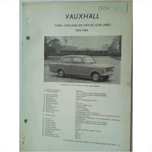 Vauxhall Viva Vraagbaak losbladig 1963-1964 #1 Nederlands, Boeken, Auto's | Boeken, Gelezen, Ophalen of Verzenden
