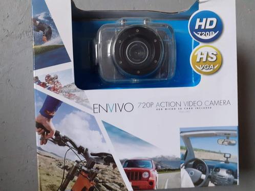 Envivo Action Video Camera 5 MP 4x digitale zoom - nog nieuw, TV, Hi-fi & Vidéo, Caméscopes numériques, Caméra, Enlèvement ou Envoi