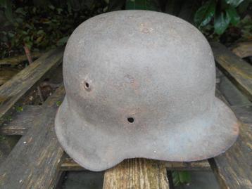 casque allemand M42 Ardennes
