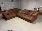 Mooi salon 3 + 2 zit bruin suède, Huis en Inrichting, Ophalen, Gebruikt