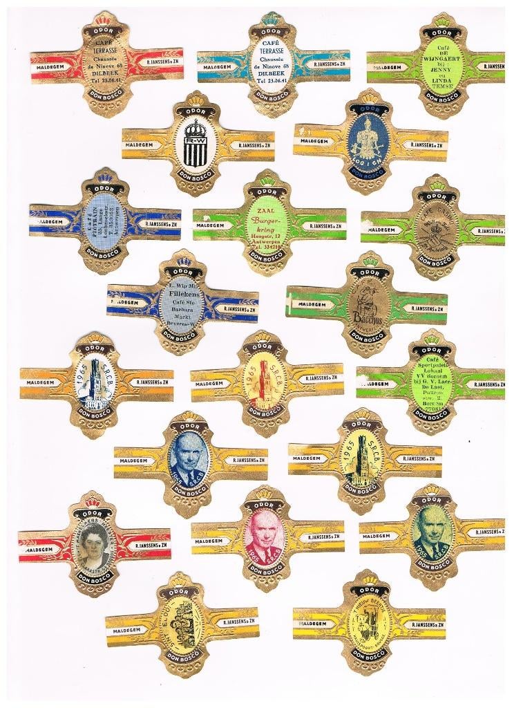 PUBLICITÉ POUR DES GROUPES DE CIGARES PAR, Envoi, Utilisé, Bagues de cigare