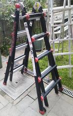 Telescopische multifunctionele vouwladders /plooiladders, Doe-het-zelf en Bouw, Ladders en Trappen, Ophalen of Verzenden, Gebruikt