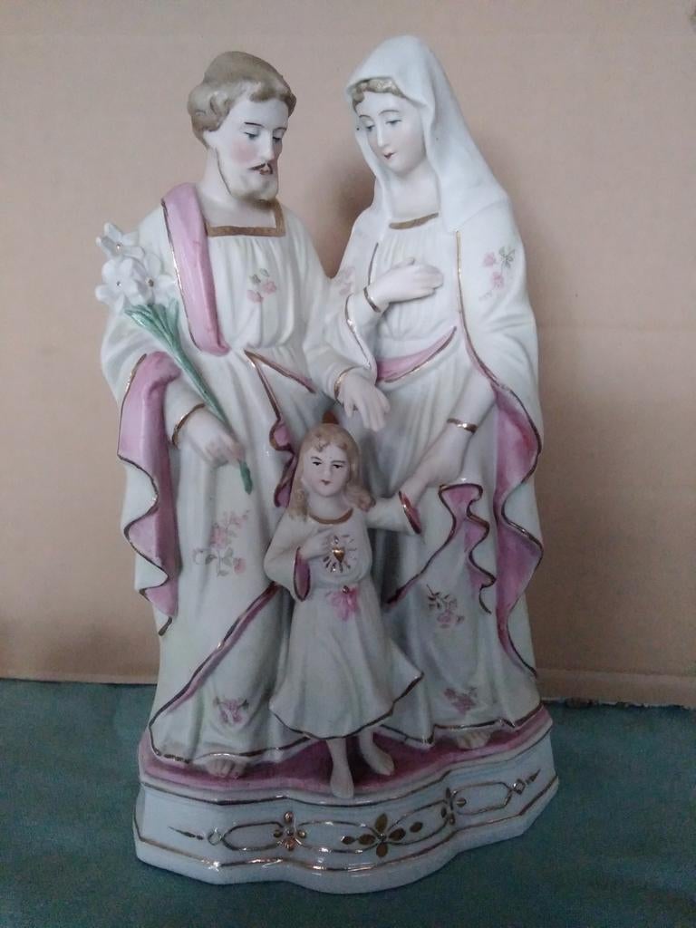 Beeld Heilige Familie (27cm hoog), Antiek en Kunst, Antiek | Religieuze voorwerpen, Ophalen
