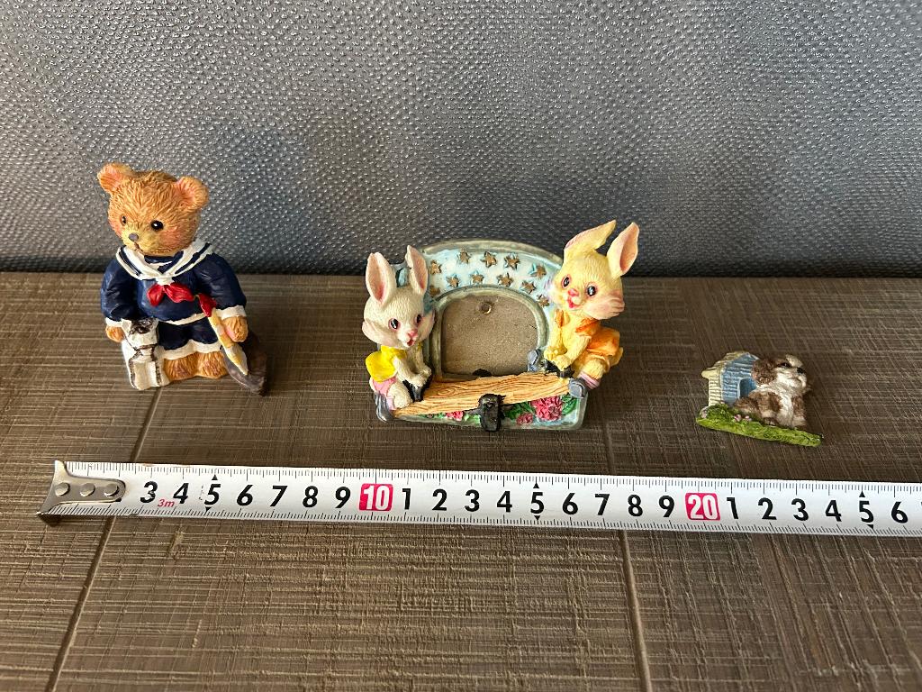 Set beeldje - fotokader beertjes, Ophalen of Verzenden, Zo goed als nieuw