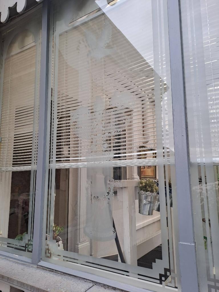 Gezandstraald glas, Ophalen, Gevelraam of Ruit, 80 tot 120 cm, 160 cm of meer