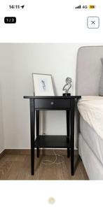 2x hemnes nachtkastje zwart, Huis en Inrichting, Ophalen, Gebruikt