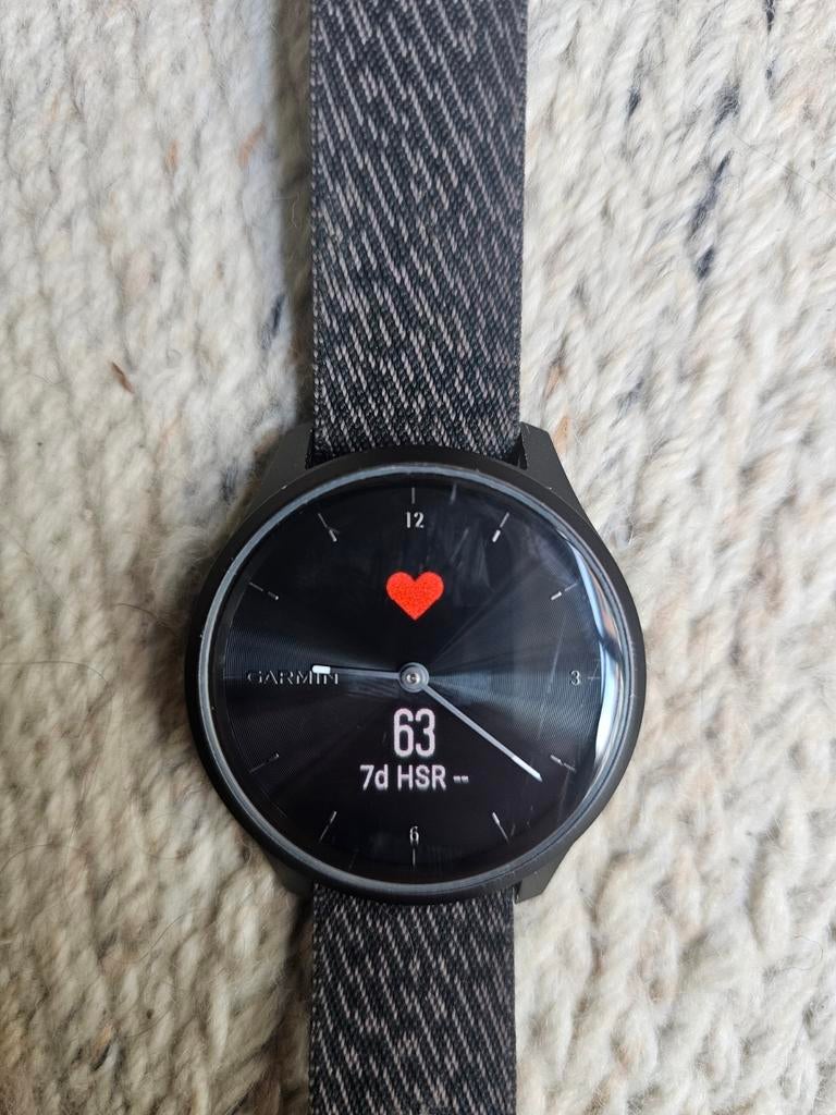 Garmin vivomove style 42mm digitale & analoge sportwatch, Zwart, Garmin, Ophalen of Verzenden, Zo goed als nieuw