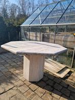 Table vintage octogonale en pierre, Jardin & Terrasse, Tables de jardin, Enlèvement, Utilisé, Autres matériaux