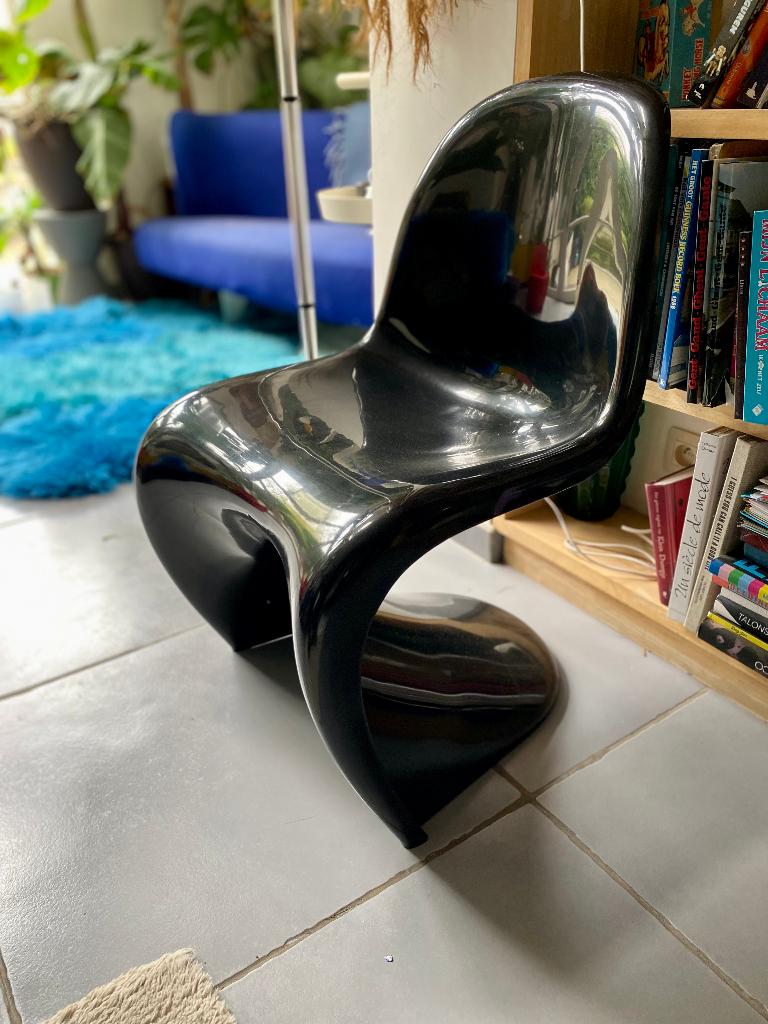 Set van 2 Vintage Panton Chairs – Herman Miller (1971), Maison & Meubles, Chaises, Utilisé, Deux, Synthétique, Noir, Enlèvement