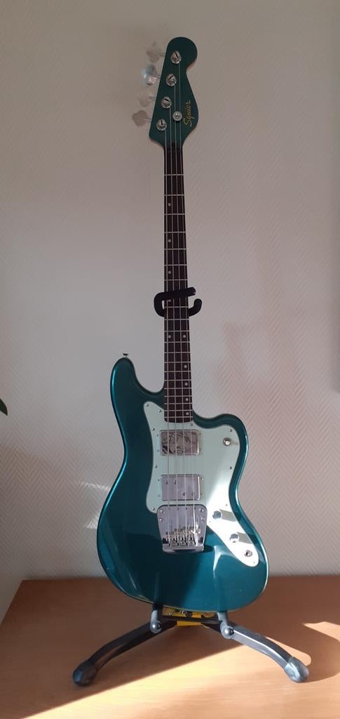 Basse Squier Paranormal Rascal HH SWG (verte), Enlèvement, Comme neuf, Électrique