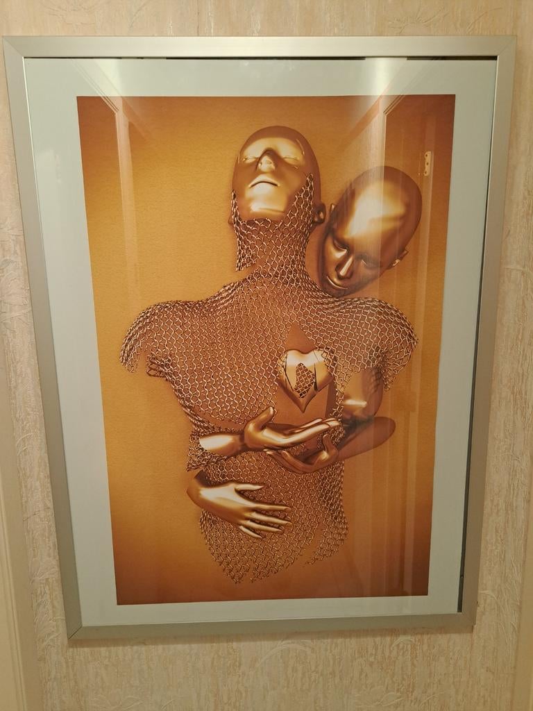 Sensueel valentijnskoppel - kader 195 cm h, Ophalen