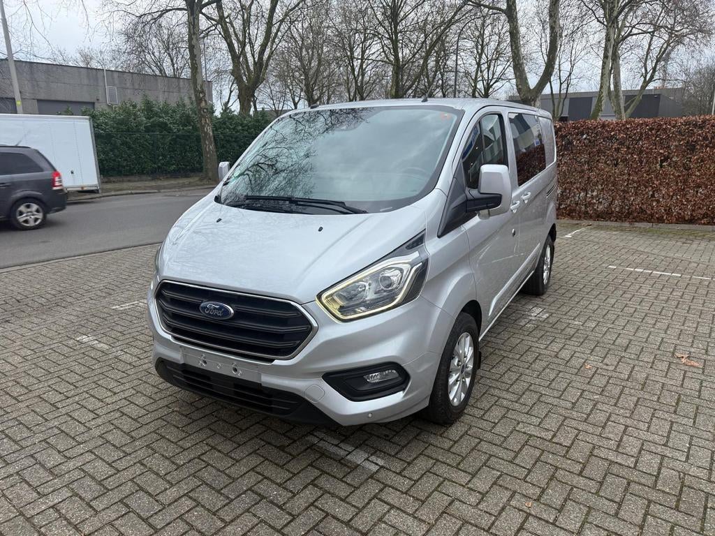 FORD CUSTOM 20TDCI À CABINE DOUBLE 2019 140 000 KM, INSPECTI, Autos, Camionnettes & Utilitaires, Argent ou Gris, Achat, Euro 6