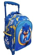 Sonic Trolley Rugzak - Sega Kinderkoffer Trolley Rugtas, Wieltjes, Blauw, Minder dan 40 cm, Nieuw
