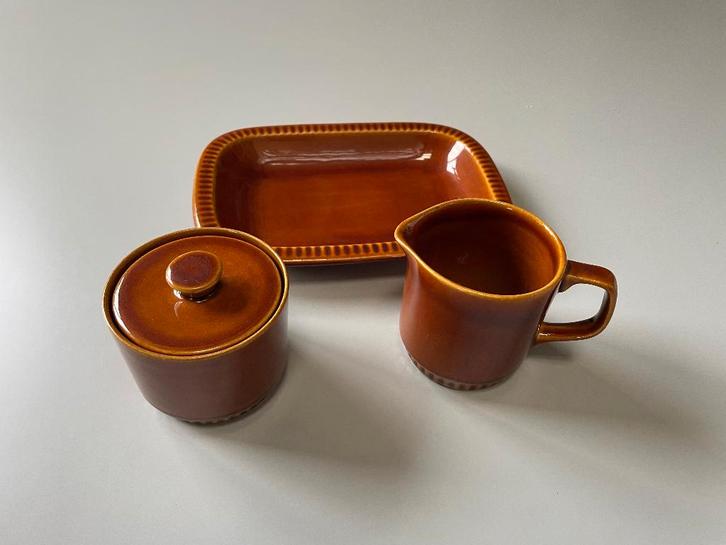 Boch La Louvière Delta suikerpotje & melkkannetje, Antiek en Kunst, Antiek | Keramiek en Aardewerk, Ophalen of Verzenden