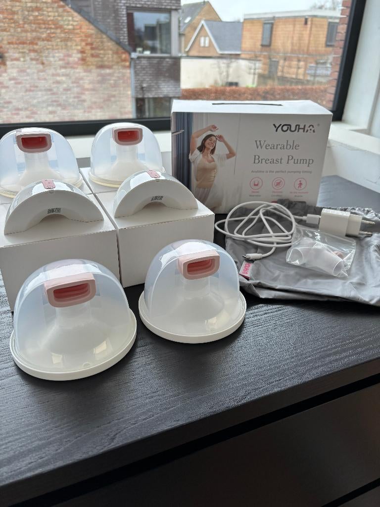 Youha The INS Gen 2 – Dubbele Draadloze Borstkolf met App, Enlèvement ou Envoi, Comme neuf, Tire-lait