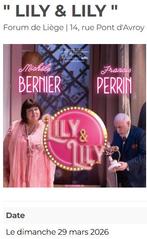 deux places de théâtre: Lily et Lily, Tickets & Billets, Événements & Festivals, Deux personnes