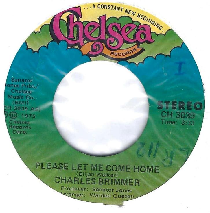 Soul 45: Charles Brimmer – Please Let Me Come Home, Cd's en Dvd's, Vinyl Singles, Gebruikt, Single, R&B en Soul, 7 inch, Ophalen of Verzenden