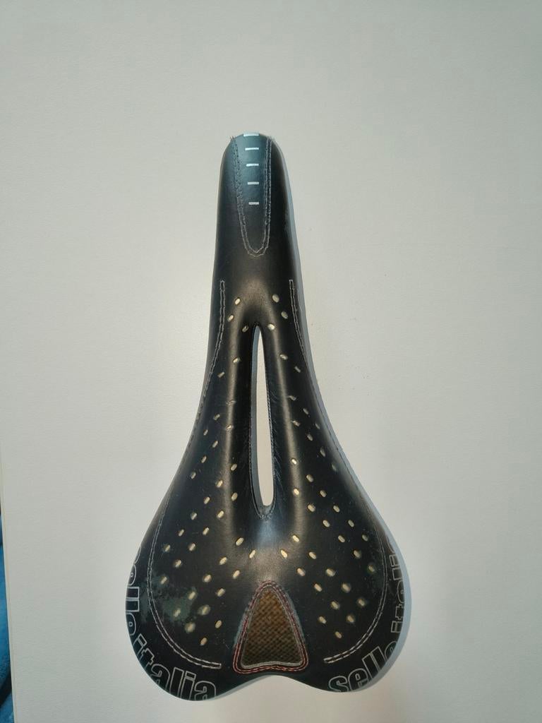 Selle Italia C2 gel flow racezadel, Fietsen en Brommers, Fietsonderdelen, Gebruikt, Leer, Ophalen of Verzenden, Selle Italia