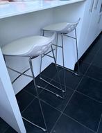 Hoge stoeltjes (barkrukken), Maison & Meubles, Tabourets de bar, 2 tabourets, Comme neuf, Synthétique, Enlèvement