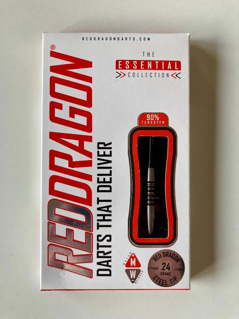 Dartpijlen Red Dragon - Essential Collection 24 gram, Ophalen of Verzenden, Zo goed als nieuw, Pijlen