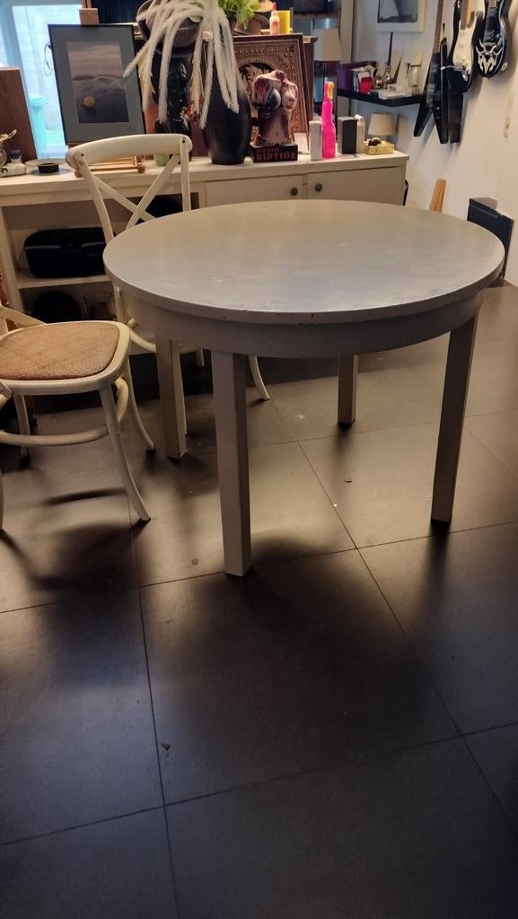 Witte ronde tafels, Antiek en Kunst, Antiek | Meubels | Tafels, Ophalen