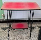 Vintage TV tafel / TV wagen op wieltjes – jaren 50/60, Ophalen, Gebruikt