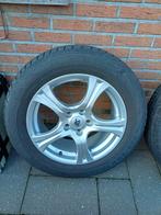 4 winterbanden met aluminium velgen, Auto-onderdelen, Banden en Velgen, Ophalen, Gebruikt, 17 inch, Winterbanden