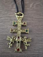 Pendentif crucifix de Caravaca de la Cruz, Espagne, Collections, Enlèvement ou Envoi, Neuf, Bijoux, Christianisme | Catholique