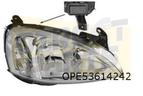 Opel Corsa C (7/02-) koplamp Rechts (merk AL) (identiteit LK, Auto-onderdelen, Verlichting, Opel, Nieuw, Verzenden