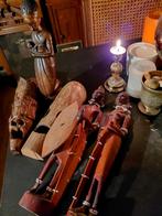 Verzameling van houten snijwerk, waaronder Afrikaanse masker, Antiek en Kunst, Ophalen