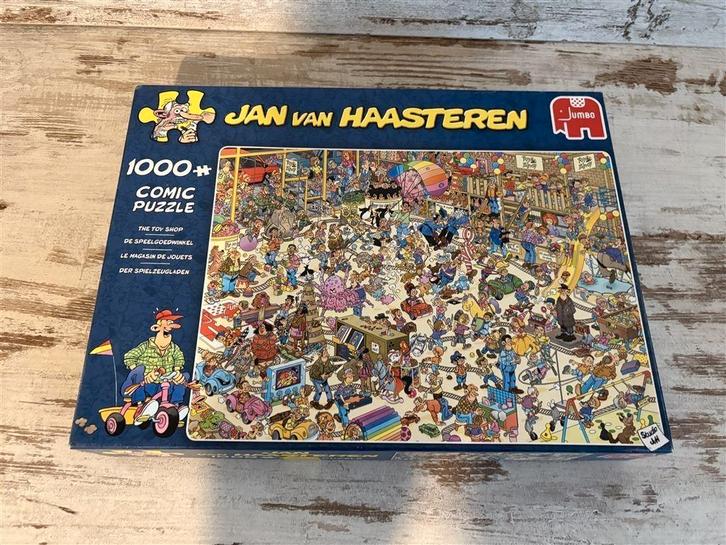 Jan van Haasteren - de speelgoedwinkel - 1000 stuks - s2066, Hobby en Vrije tijd, Denksport en Puzzels, Zo goed als nieuw, Verzenden