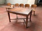 Tafel en stoelen (8 stuks), Huis en Inrichting, Ophalen, Gebruikt