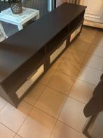 Zwarte ikea tv meubel 1,5 jaar oud niet aan, Enlèvement ou Envoi, Comme neuf