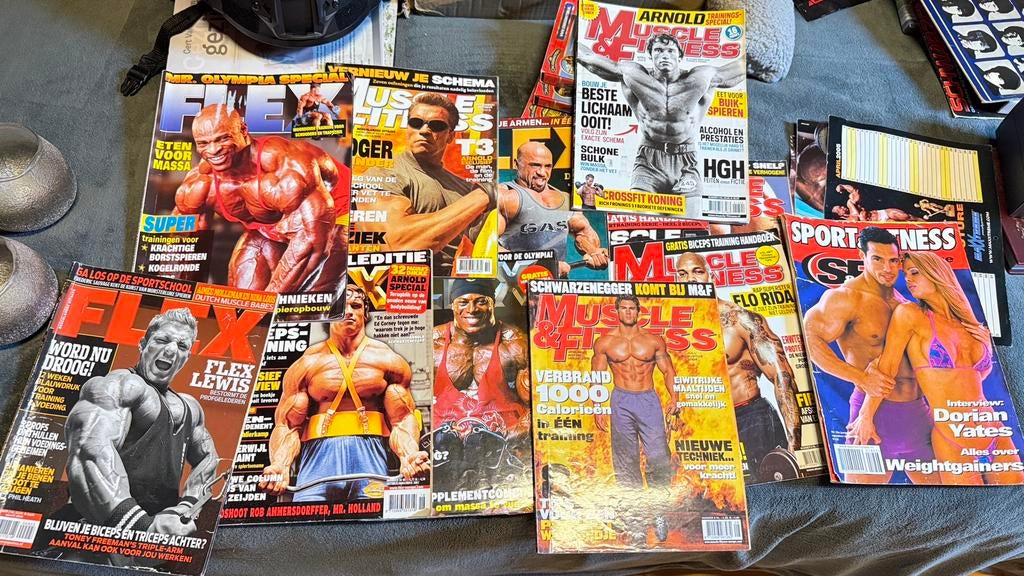 Bodybuilding retro books swartzenegger coleman ..., Ophalen