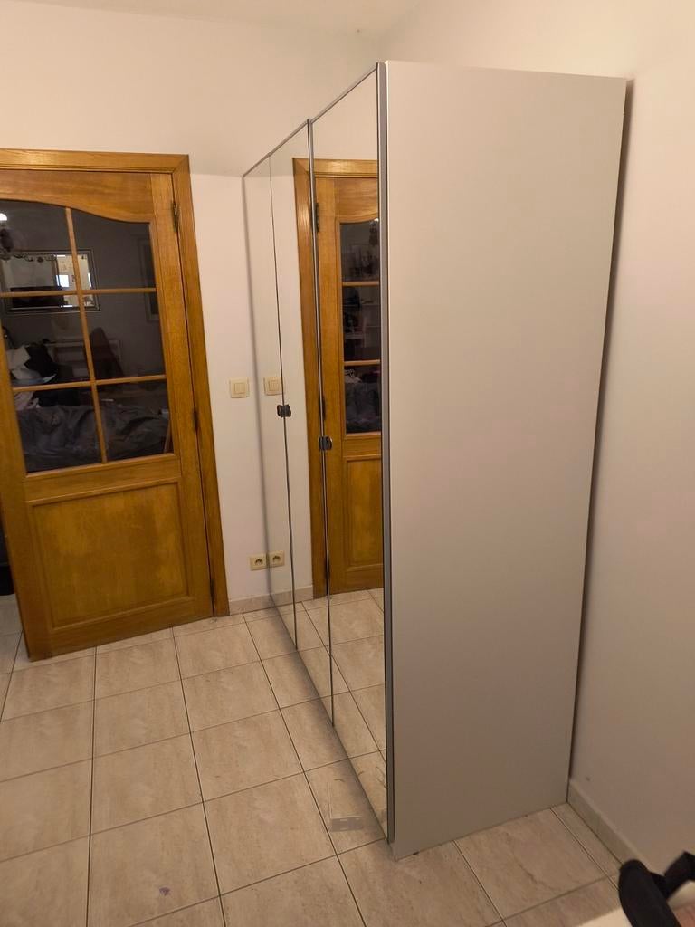 Armoire PAX avec miroir, 2 portes + 1 porte. 200x150x60, Maison & Meubles, Enlèvement