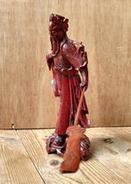 Figurine sculptée en bois d'acajou - Gardien lancier, Enlèvement