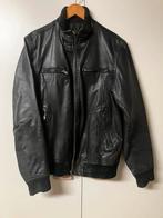 Jack & Jones leren jas M, Kleding | Heren, Jassen | Zomer, Ophalen of Verzenden, Zo goed als nieuw