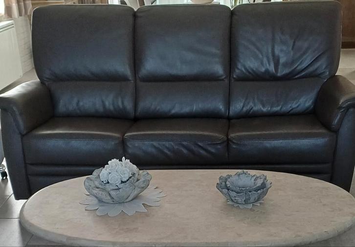 Salon de maroquinerie 3 + 1 + 1, Maison & Meubles, Canapés | Coins salons complets, Enlèvement