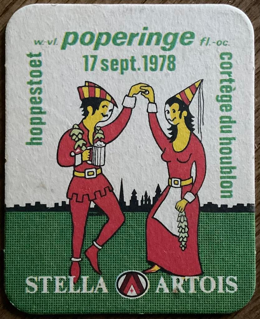 STELLA ARTOIS/vieux tapis à bière, Collections, Marques de bière, Enlèvement ou Envoi, Comme neuf, Sous-bock, Stella Artois