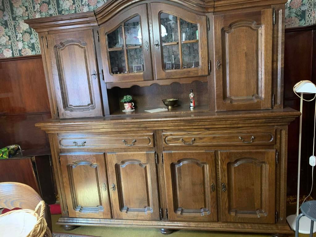 Volledige eiken eetkamer zie foto's, Huis en Inrichting, Complete eetkamers, Ophalen