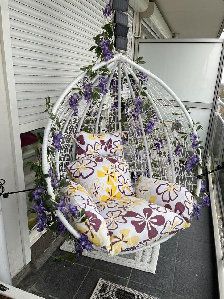 Hangstoel Swing stoel Egg Ei Coccon, Tuin en Terras, Hangmatten, Zo goed als nieuw, Binnen, Ophalen