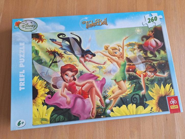 ✪ Puzzel Tinkerbell Disney - 260st, Kinderen en Baby's, Speelgoed | Kinderpuzzels, Zo goed als nieuw, Meer dan 50 stukjes, Ophalen of Verzenden