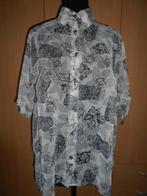 Semi-transparante blouse / maat XL, Kleding | Dames, Ophalen of Verzenden, Zo goed als nieuw, Grijs, Blouse of Tuniek