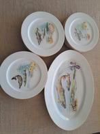 Vis servies Limoges porselein, Antiek en Kunst, Ophalen