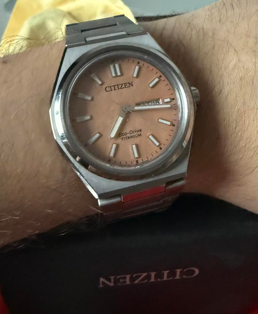 Citizen zenshin titanium full set, Bijoux, Sacs & Beauté, Enlèvement, Comme neuf, Citizen