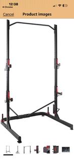 Domyos squat rack met optrekstang, Ophalen, Benen, Krachtstation, Zo goed als nieuw