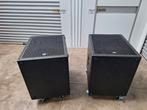 2 x RCF8004 subs, Ophalen, Gebruikt, 120 watt of meer, Subwoofer