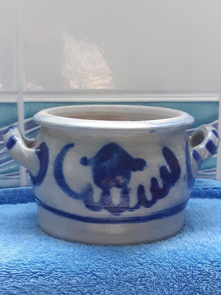 Cache pots bleu, Jardin & Terrasse, Moins de 25 cm, Enlèvement, Utilisé, Intérieur